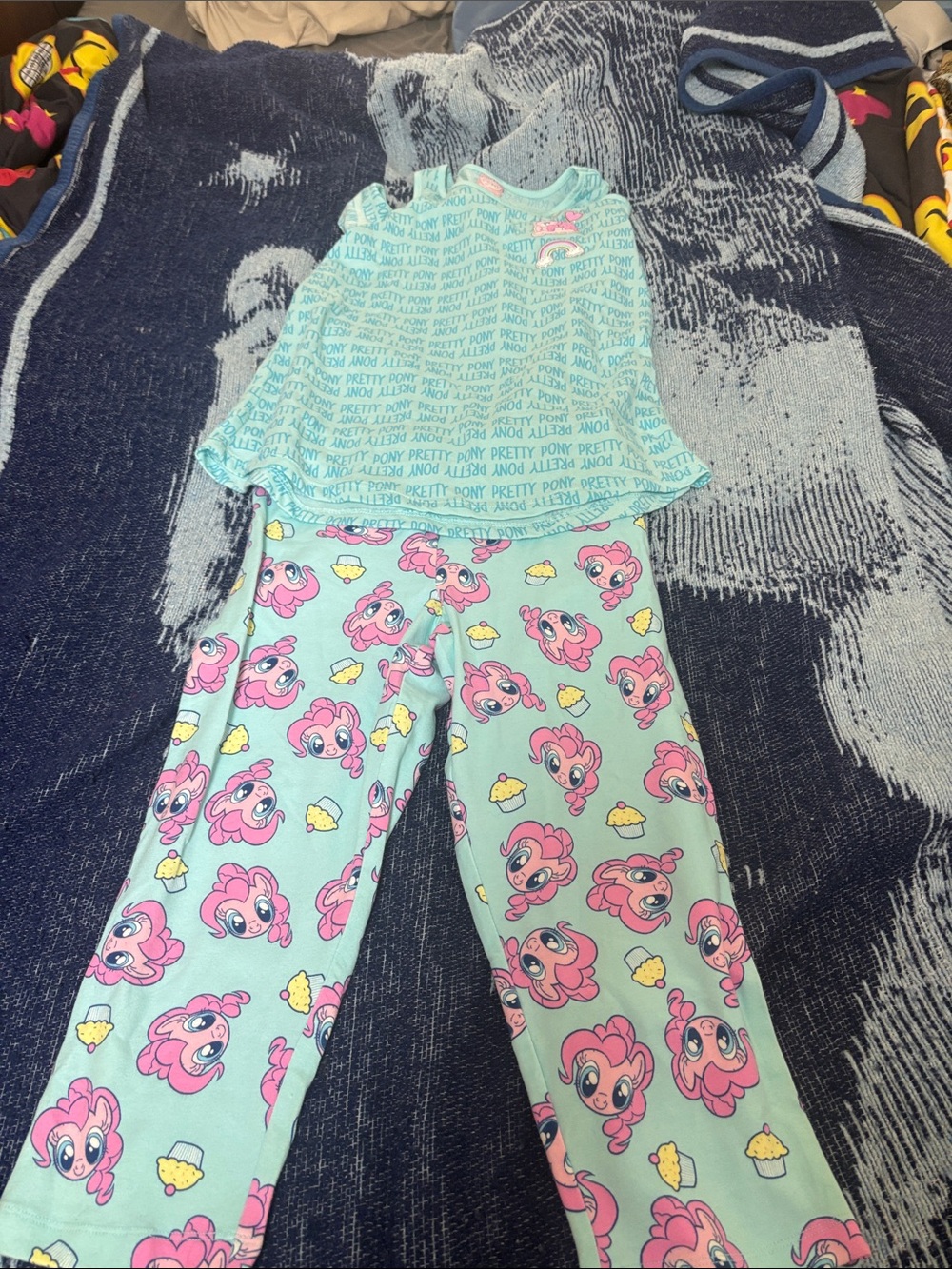 My Little Pony Mint and Pink Set with Pinkie Pie Print